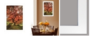 Trendy Decor 4U First Colors of Fall II by Moises Levy, Ready to hang Framed Print, White Frame, 15" x 21"